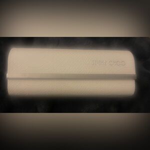 Jimmy Choo White Glasses Case Designer Luxury Chic Sunglasses Holder